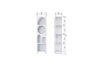 Small Bokhylla 47,5 cm i Målat Trä - Vit - Förvaring - Hylla - Bokhylla