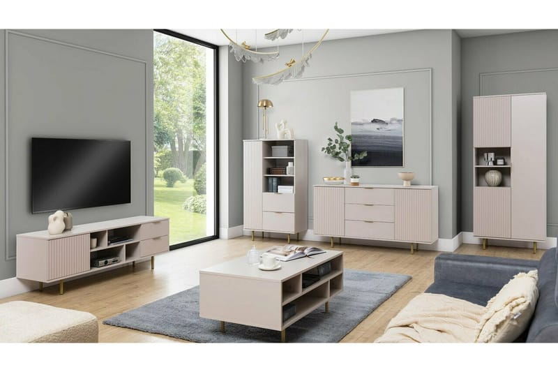 Staffin Highboard - Cashmere - Förvaring - Skåp - Förvaringsskåp