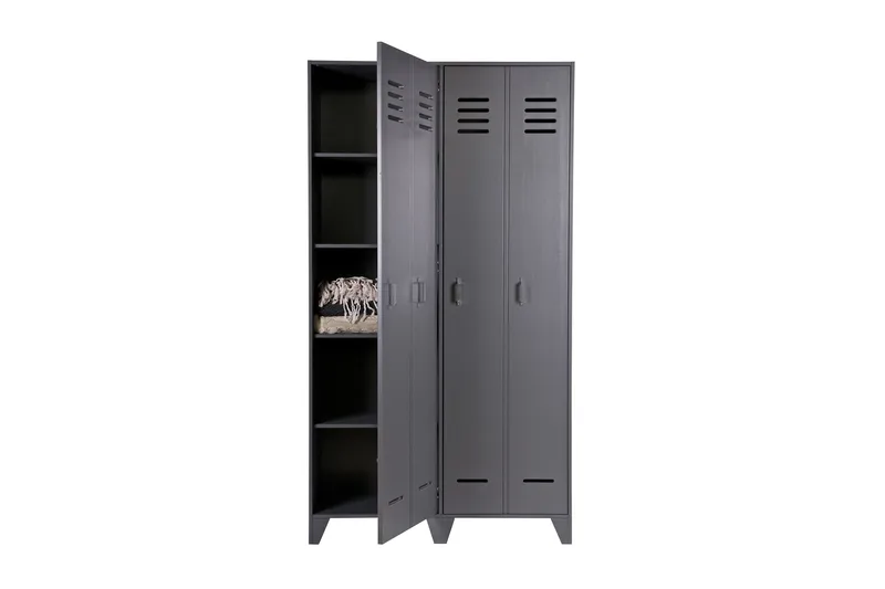 Stijn Förvaringsskåp 103x187x40 cm - Stålgrå Tall - Förvaring - Skåp - Förvaringsskåp - Omklädningsskåp