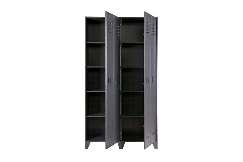 Stijn Förvaringsskåp 103x187x40 cm - Stålgrå Tall - Förvaring - Skåp - Förvaringsskåp - Omklädningsskåp