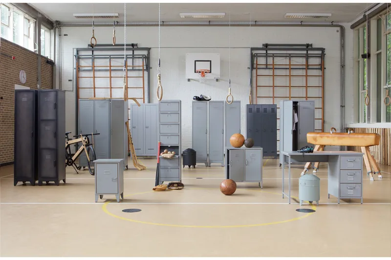 Stijn Förvaringsskåp 103x187x40 cm - Stålgrå Tall - Förvaring - Skåp - Förvaringsskåp - Omklädningsskåp