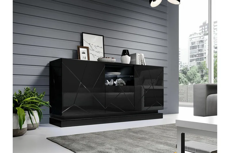 Strontian Highboard Scandinavian Choice Black - Förvaring - Skåp - Förvaringsskåp