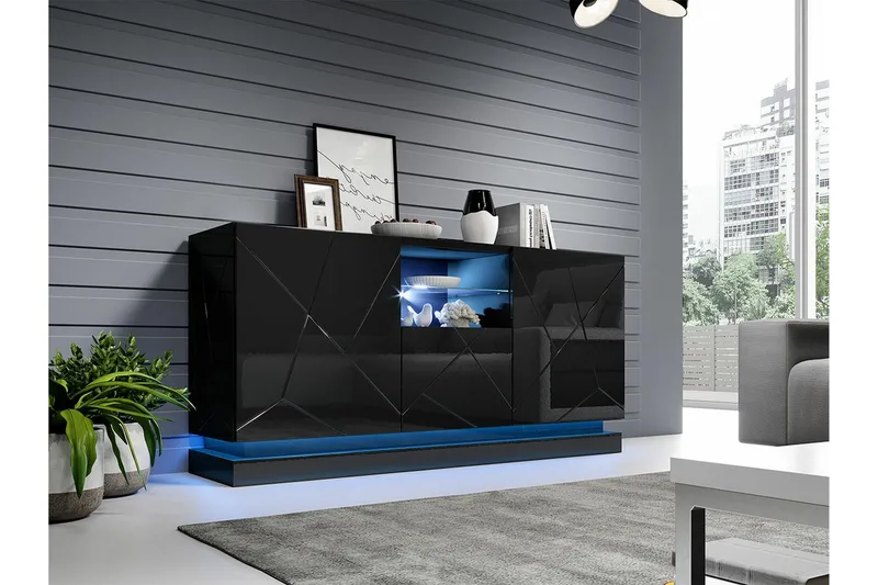 Strontian Highboard Scandinavian Choice Black - Förvaring - Skåp - Förvaringsskåp