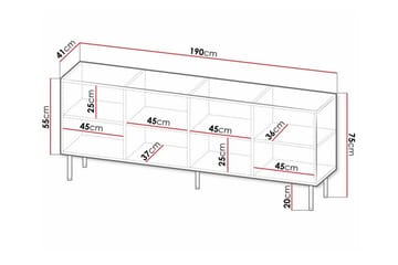 Strontian Highboard Scandinavian Choice Black - Förvaring - Skåp - Förvaringsskåp
