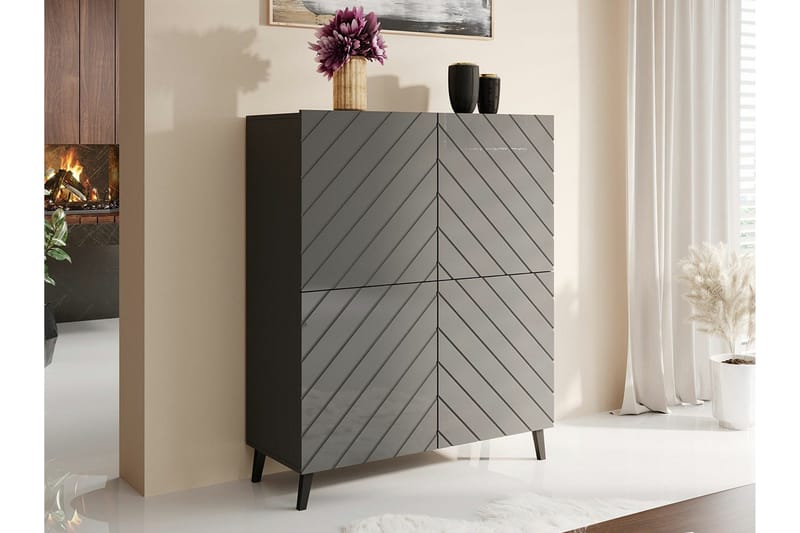 Strontian Highboard Scandinavian Choice Graphite - Förvaring - Skåp - Förvaringsskåp