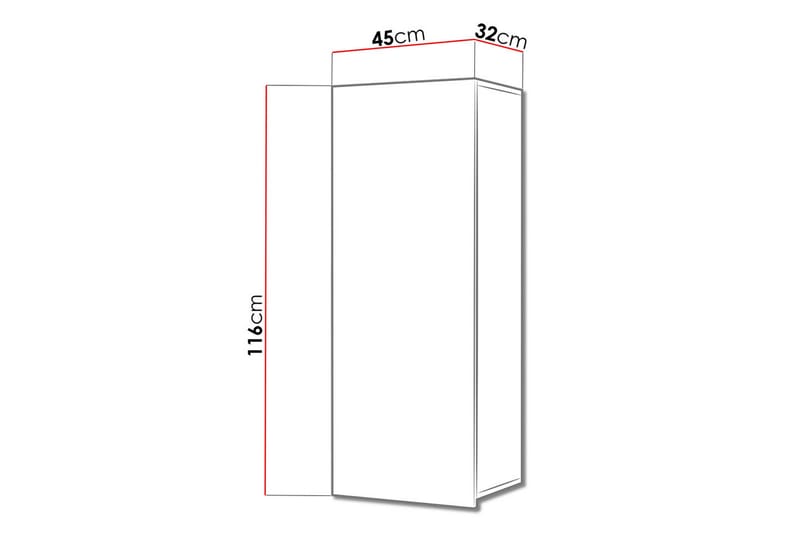 Tessan Förvaringsskåp 45 cm - Vit - Förvaring - Skåp - Förvaringsskåp