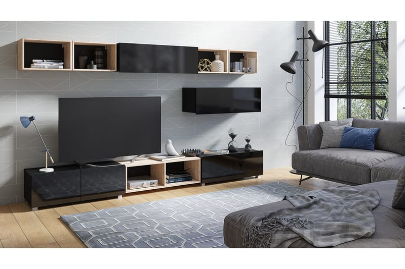 Tessan Väggenhet LED-belysning, Svart