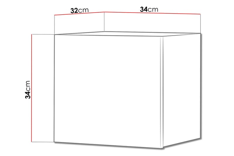 Tessan Väggskåp 34 cm - Trä - Förvaring - Skåp - Förvaringsskåp