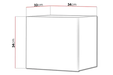 Tessan Väggskåp 34 cm - Vit - Förvaring - Skåp - Förvaringsskåp