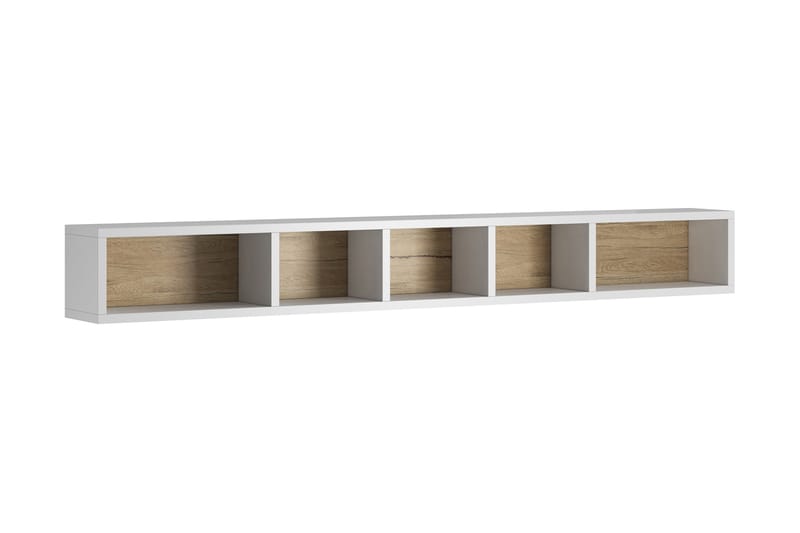 Toreno Highboard 19x169 cm - Vit/Natur - Förvaring - Skåp - Förvaringsskåp
