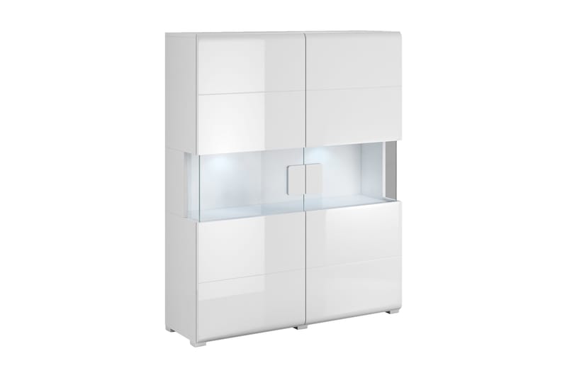 Toreno Highboard 39x122 cm - Vit - Förvaringsskåp