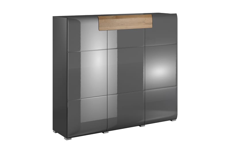 Toreno Highboard 39x147 cm - Antracit/Natur - Förvaring - Skåp - Förvaringsskåp