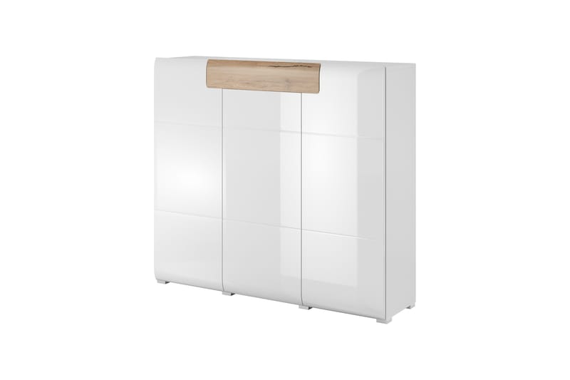 Toreno Highboard 39x147 cm, Vit/Natur