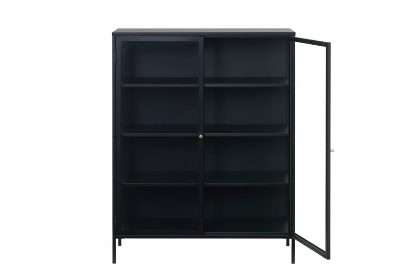 Umbri Highboard 110x140 cm - Svart - Förvaring - Skåp - Förvaringsskåp