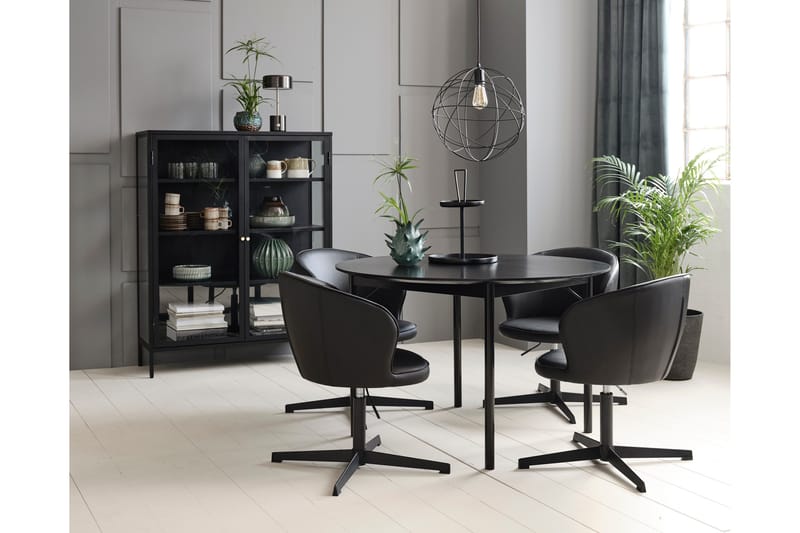 Umbri Highboard 110x140 cm - Svart - Förvaring - Skåp - Förvaringsskåp