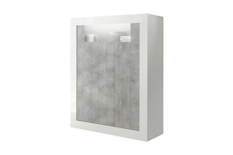 Urbino Skåp 110 cm - Vit/Grå - Förvaring - Skåp - Förvaringsskåp