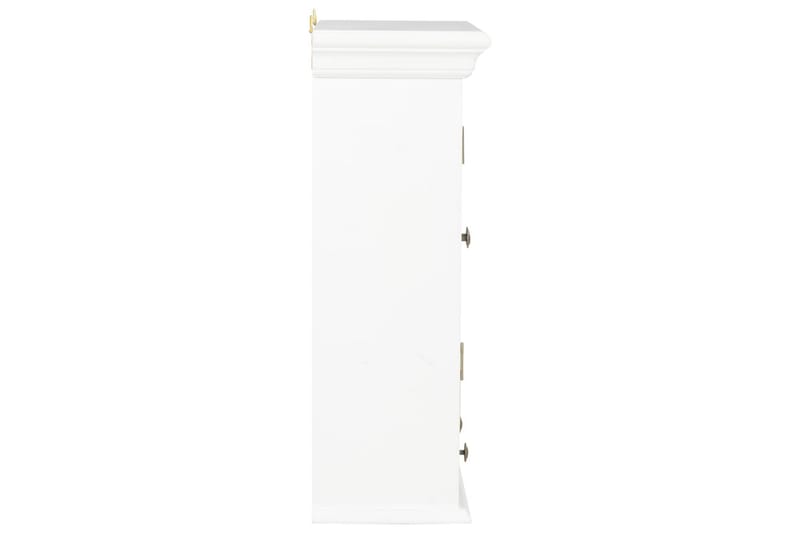 Väggskåp vit 49x22x59 cm massivt trä - Vit - Förvaring - Skåp - Förvaringsskåp