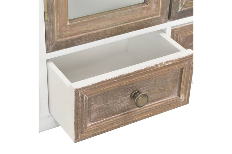 Väggskåp vit 49x22x59 cm massivt trä - Vit - Förvaring - Skåp - Förvaringsskåp