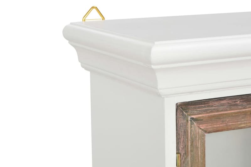 Väggskåp vit 49x22x59 cm massivt trä - Vit - Förvaring - Skåp - Förvaringsskåp