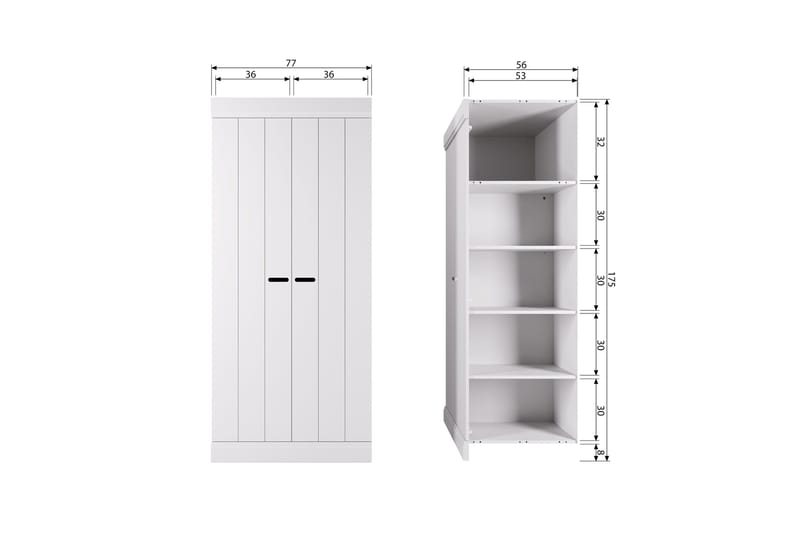 Varius Highboard - Vit - Förvaring - Skåp - Förvaringsskåp