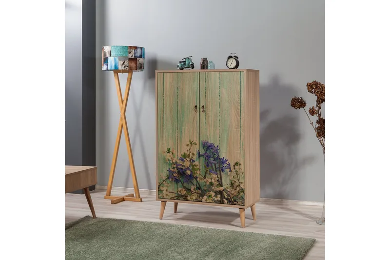 Vellavie Skåp 80 cm Körsbärsblom - Mönstrad - Förvaring - Skåp - Förvaringsskåp