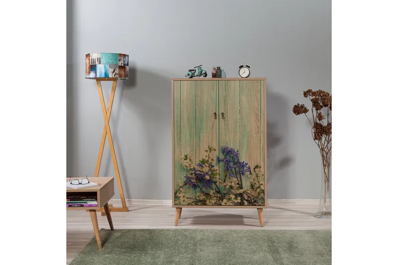 Vellavie Skåp 80 cm Körsbärsblom - Mönstrad - Förvaring - Skåp - Förvaringsskåp