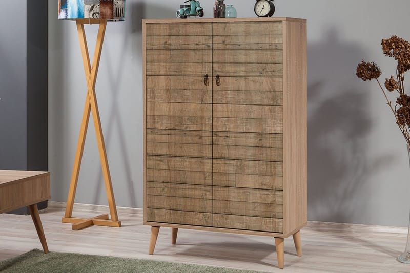 Vellavie Skåp 80 cm Träpanel - Brun - Förvaring - Skåp - Förvaringsskåp