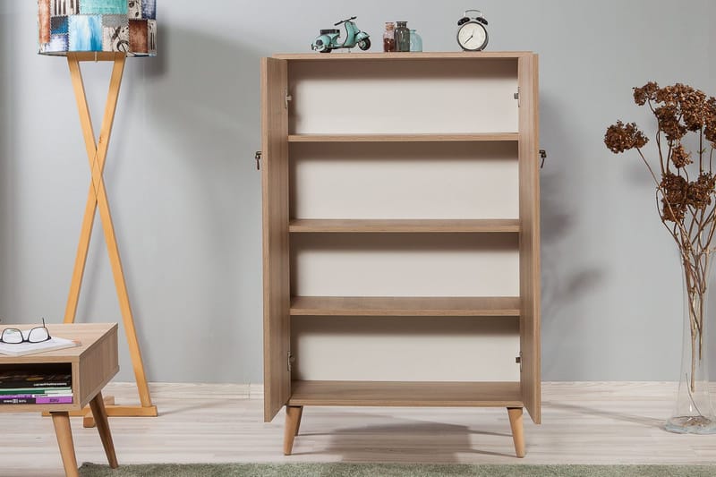 Vellavie Skåp 80 cm Träpanel - Brun - Förvaring - Skåp - Förvaringsskåp