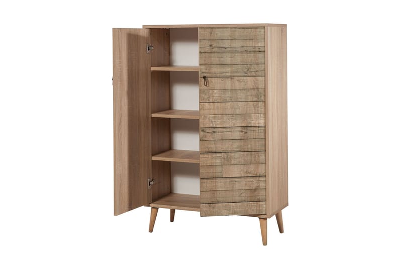 Vellavie Skåp 80 cm Träpanel - Brun - Förvaring - Skåp - Förvaringsskåp