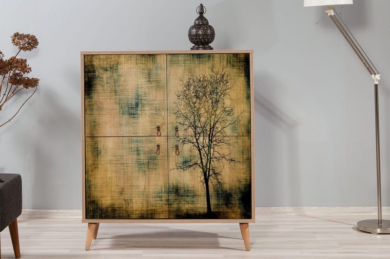 Vellavie Skåp 95 cm Trädsilhuett - Förvaring - Skåp - Förvaringsskåp