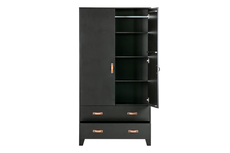 Wickam Förvaringsskåp 98x190 cm - Svart - Förvaring - Skåp - Förvaringsskåp