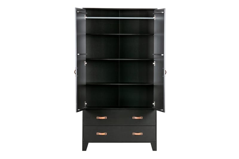 Wickam Förvaringsskåp 98x190 cm - Svart - Förvaring - Skåp - Förvaringsskåp