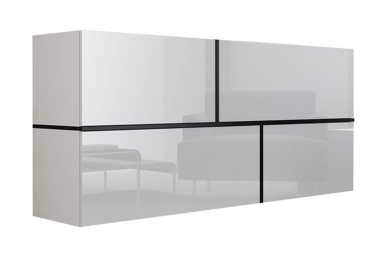 Wymer Skåp, Svart/Vit