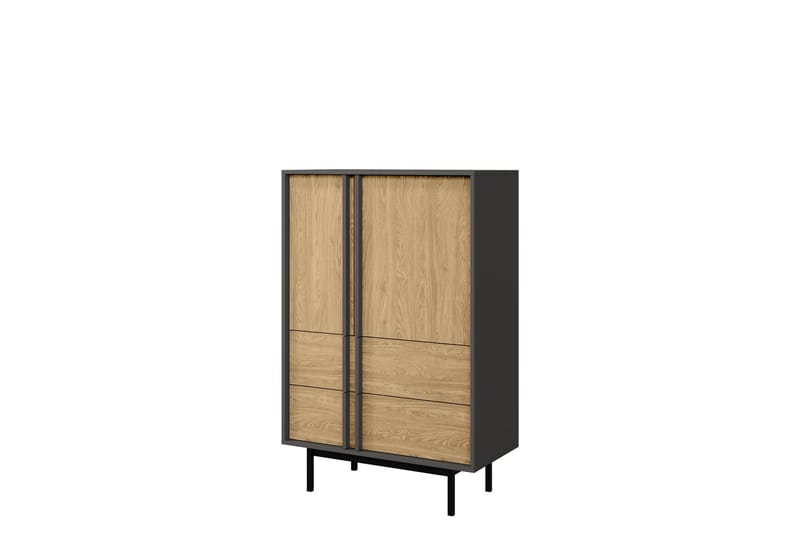 Farshian Highboard, Grå/Brun
