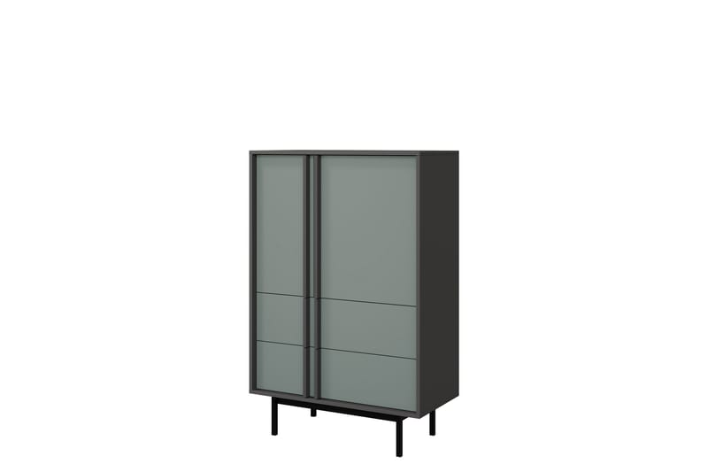 Farshian Highboard - Grå/Grön - Förvaring - Skåp - Förvaringsskåp