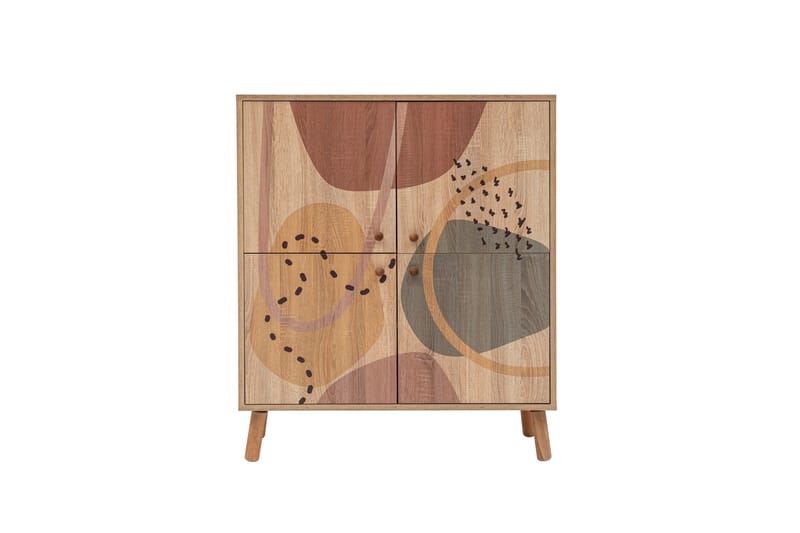 Form Highboard 95x111 cm Brun - Hanah Home - Förvaring - Skåp - Förvaringsskåp