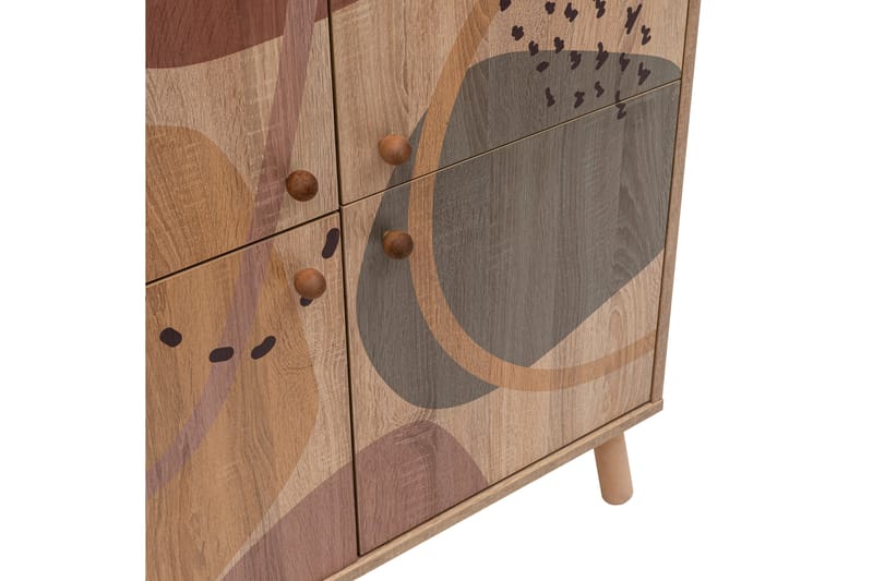 Form Highboard 95x111 cm Brun - Hanah Home - Förvaringsskåp