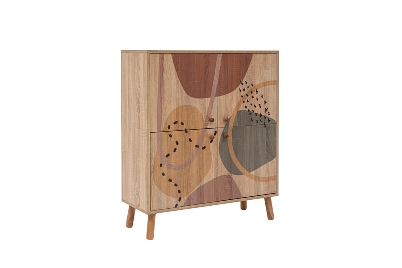 Form Highboard 95x111 cm Brun - Hanah Home - Förvaringsskåp