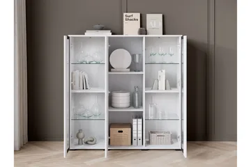 Gamal Highboard - Brun/Vit - Förvaring - Skåp - Förvaringsskåp