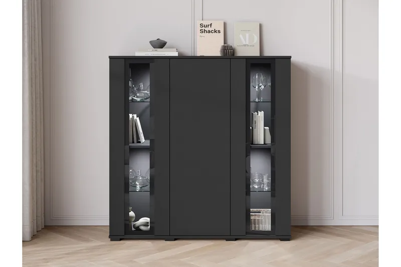 Gamal Highboard - Brun/Vit - Förvaring - Skåp - Förvaringsskåp