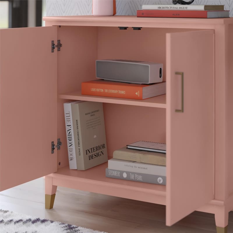Högskåp Westerleigh Blekt Rosa - Blekt Rosa - Förvaring - Skåp - Förvaringsskåp