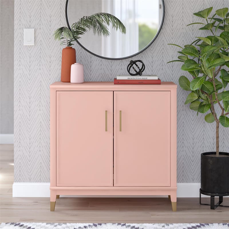 Högskåp Westerleigh Blekt Rosa - Blekt Rosa - Förvaring - Skåp - Förvaringsskåp