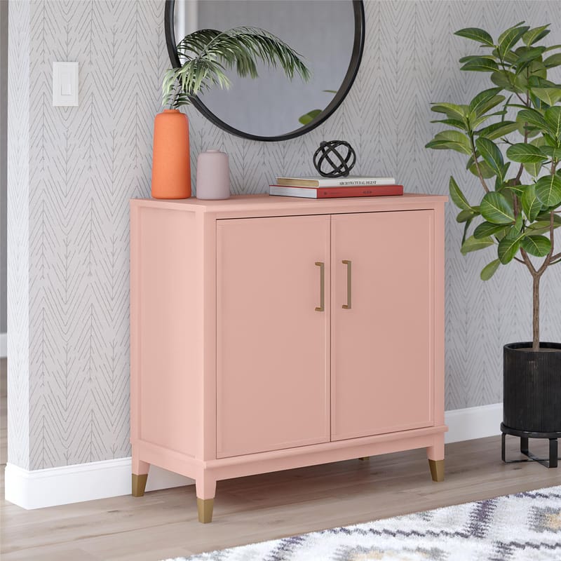 Högskåp Westerleigh Blekt Rosa - Blekt Rosa - Förvaring - Skåp - Förvaringsskåp