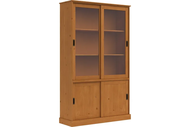 Harry Vitrinskåp 115x190 cm - Natur - Förvaring - Skåp - Vitrinskåp