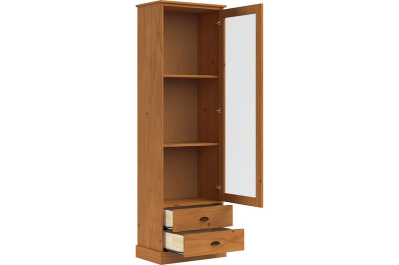 Harry Vitrinskåp 55x180 cm - Natur - Förvaring - Skåp - Vitrinskåp