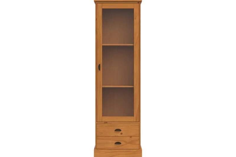 Harry Vitrinskåp 55x180 cm - Natur - Förvaring - Skåp - Vitrinskåp