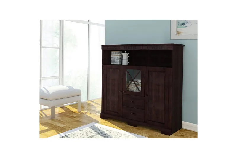 Highboard & skåpsbyrå Loft24 Högskåp Lisa Natur - Förvaring - Skåp - Förvaringsskåp