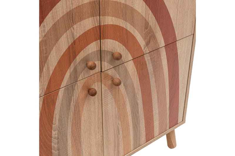 Iris Highboard 95x111 cm Brun - Hanah Home - Förvaring - Skåp - Förvaringsskåp