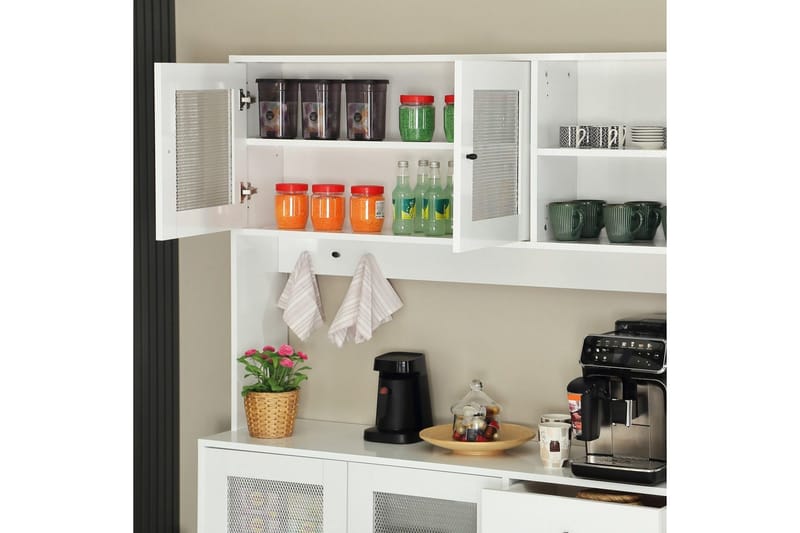 Flerfunktionsskåp Jatin Vit - Vit - Hus & renovering - Kök & bad - Kök & tvättstuga