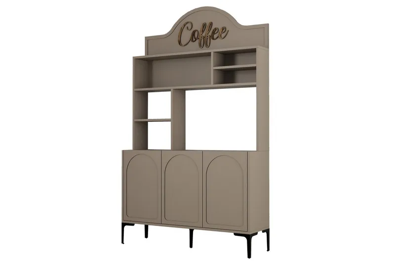 Kaffebarskåp Hazim Tre Atlas / Svart - Atlas / Svart - Förvaring - Skåp - Barskåp